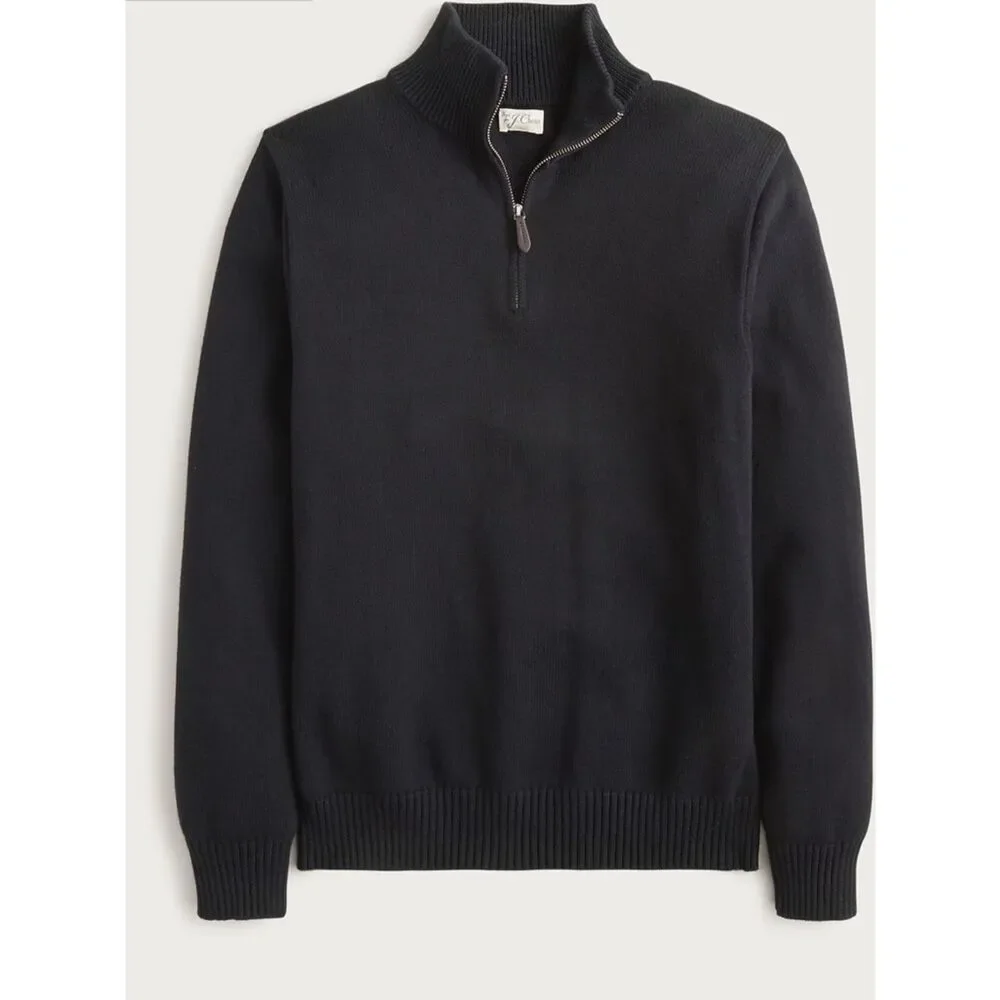 J.CREW Heritage 100% Cotton Half Zip Sweater Quarter Zip Men’s Size Small